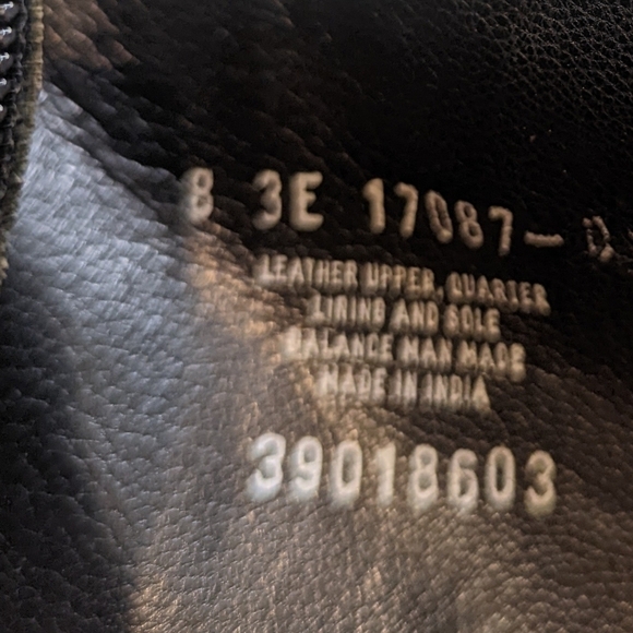 FLORSHEIM Leather Black side zip Ankle Boots Men's Size 8EEE Beatles, Chelsea, C - Picture 10 of 11